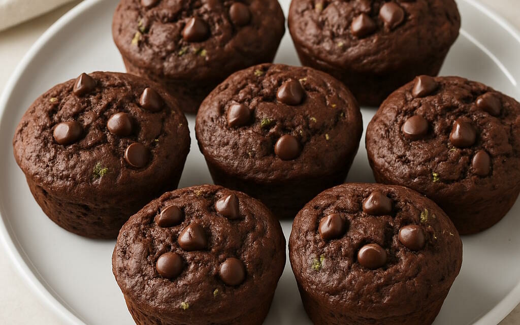 Cukkinis csokis muffin