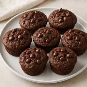 Cukkinis csokis muffin